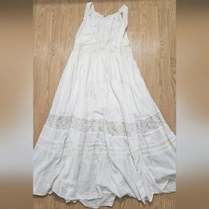 Free people boho white maxi dress